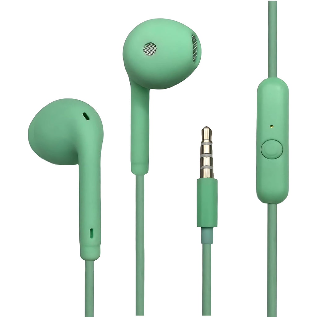 GEARZTOUCH iBlast Wired inEar Earphone with in-line Mic for Clear Calling, 14mm Dynamic Drivers for BoostedBass, 3.5mm Jack, Stylish & Lightweight Compatible with All Smartphones/Tablets- LightYellow