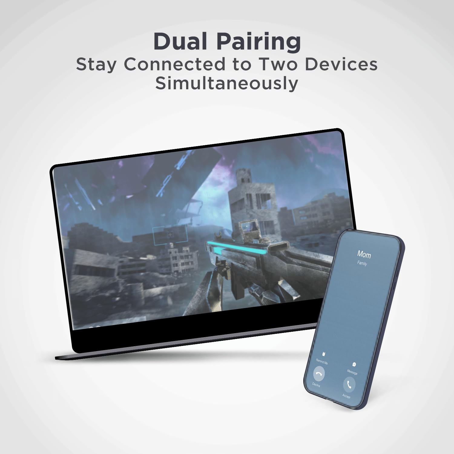 Boat Rockerz 235 Pro Wireless Bluetooth Neckband in Ear Earphone, Upto 20 hrs of Playtime, Beast Mode, Low Latency, IPX5 Water & Sweat Resistance, ENx Technology, Bluetooth v5.2(Ash Grey)