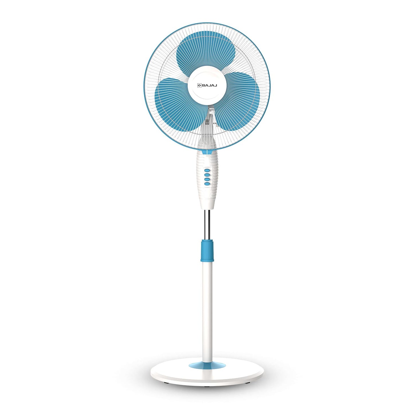 Bajaj Frore Neo 400 MM Oscillating Pedestal Fan For Home | Aerodynamically Balanced Blades | 100% Copper Motor | High Air Delivery | 3-Speed Control | Rust Free | 2 Yrs Warranty 【Blue】