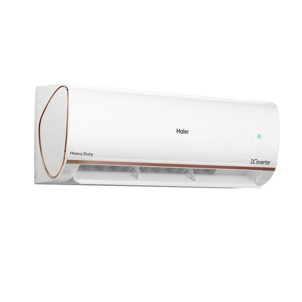 Haier 1.5 Ton 3 Star Triple Inverter Smart Split AC (5125 Watts, Copper, Wi-Fi, 4-Way Swing, 7 in 1 Convertible, Frost Self Clean, HD Filter, Cools at 60°C - HSU18K-PYFR3BN-INV, White)