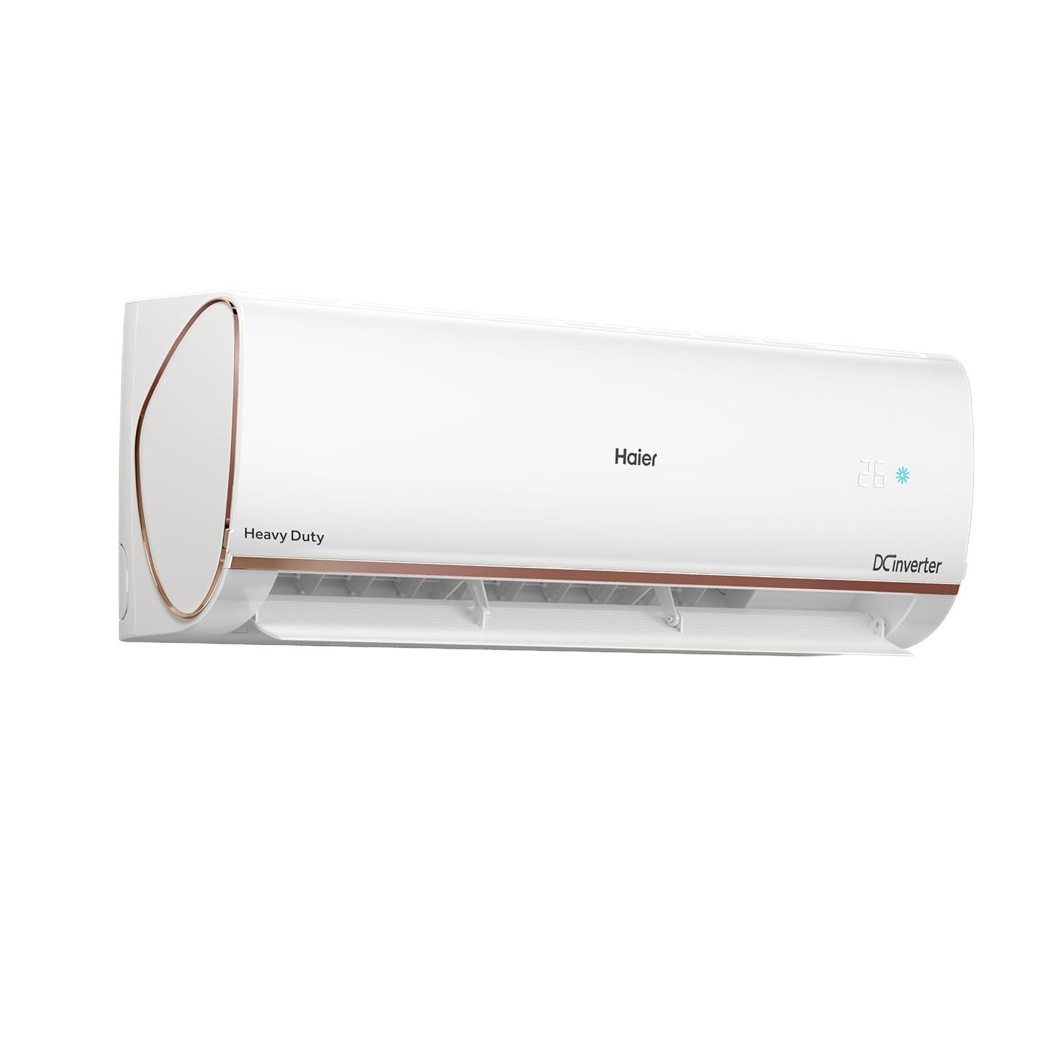 Haier 1.5 Ton 3 Star Triple Inverter Smart Split AC (5125 Watts, Copper, Wi-Fi, 4-Way Swing, 7 in 1 Convertible, Frost Self Clean, HD Filter, Cools at 60°C - HSU18K-PYFR3BN-INV, White)