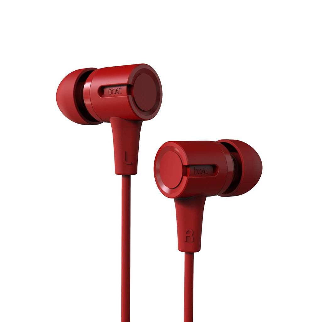 boAt Bassheads 102 in Ear Wired Earphones with Mic(Charcoal Black)