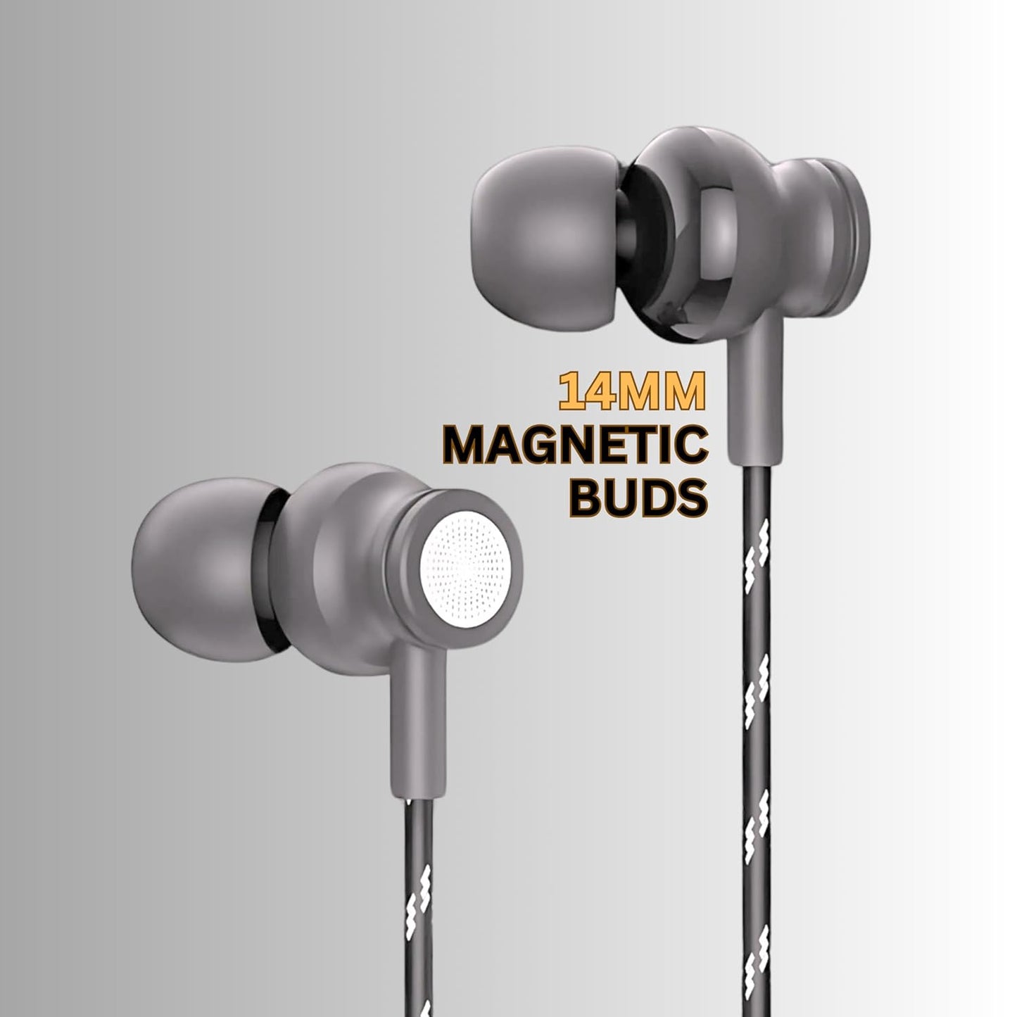 GEARZTOUCH Oasis inEar TypeC Earphone, in-Line Volume Controller & Powerful HD Mic, Clear Sound, Noise Isolation Compatible with Oneplus, Samsung, Oppo,Vivo,Redmi Having only TypeC Port- Grey