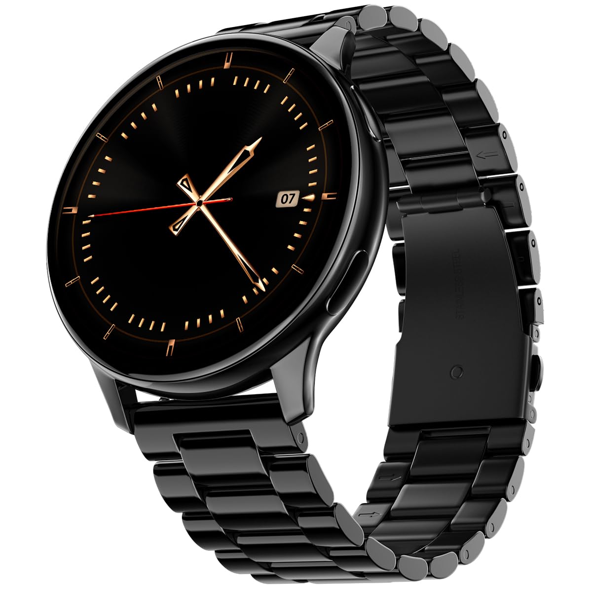 Noise Vortex Plus 1.46 AMOLED Display, AoD, BT Calling, Sleek Metal Finish, 7 Days Battery Life, All New OS with 100+ Watch Faces & Health Suite (Black)