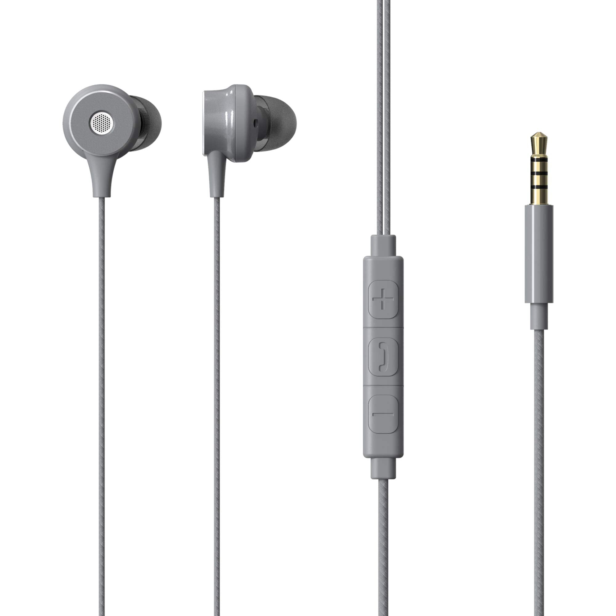 ZEBRONICS Zeb Buds 20 in Ear 3.5mm Wired Stereo Earphones with Mic, 1.2 Metre Cable, 14mm Drivers, in Line Mic & Volume Controller (Red)