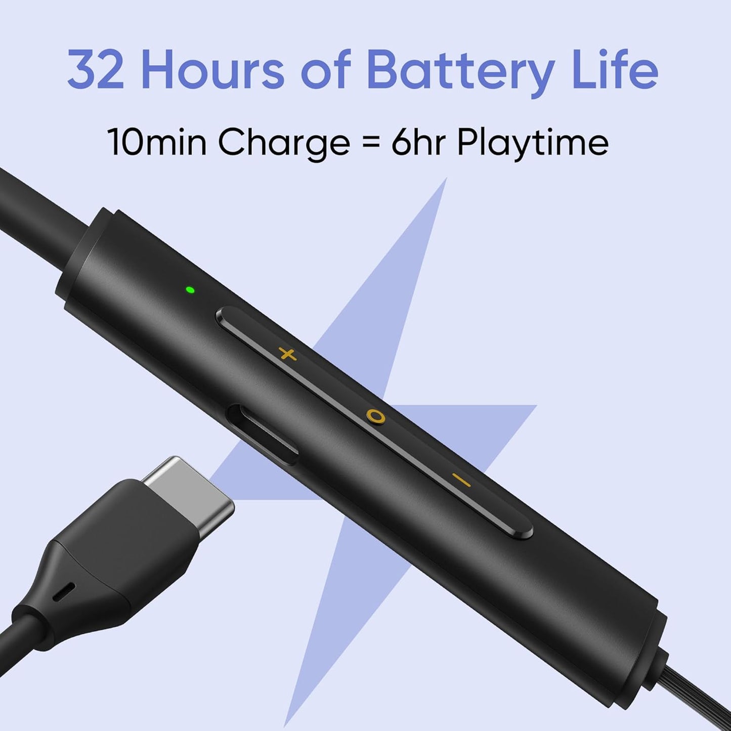 realme Buds Wireless 3 Neo in Ear Bluetooth Neckband with 13.4 Mm Dynamic Bass Boost Driver,Upto 32 Hours Playback,Fast Charge,Ai Enc,45Ms Low Latency,Ip55 Dust&Water Resistannt&Bluetooth V 5.4 Blue