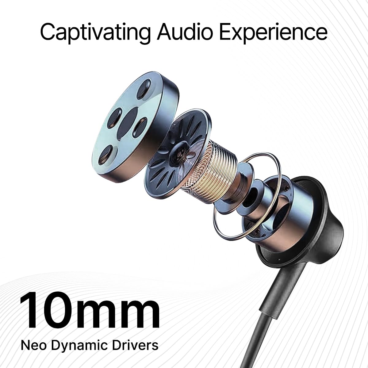 pTron Tangentbeat in Ear Bluetooth 5.0 Wireless Headphones with Mic, Deep Bass, 10mm Drivers, Clear Calls, Dual Pairing, Fast Charging, Magnetic Buds, Voice Assistant & IPX4 Wireless Neckband (Black