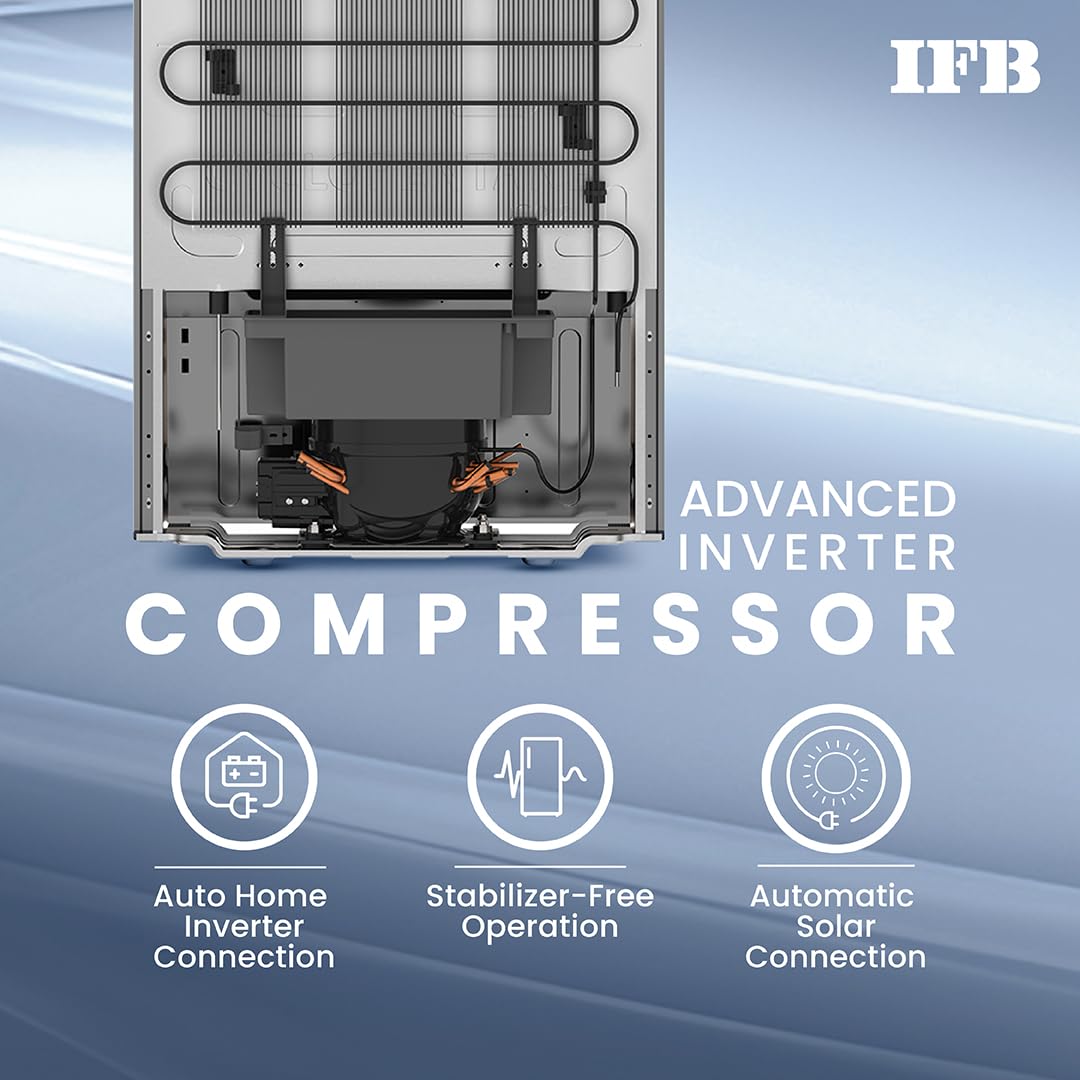 IFB 206L 5 Star Direct Cool Single Door Refrigerator (IFBDC-2325DBSE, Brush Grey, Advanced Inverter Compressor, Extraordinary Storage with Humidity Controller)