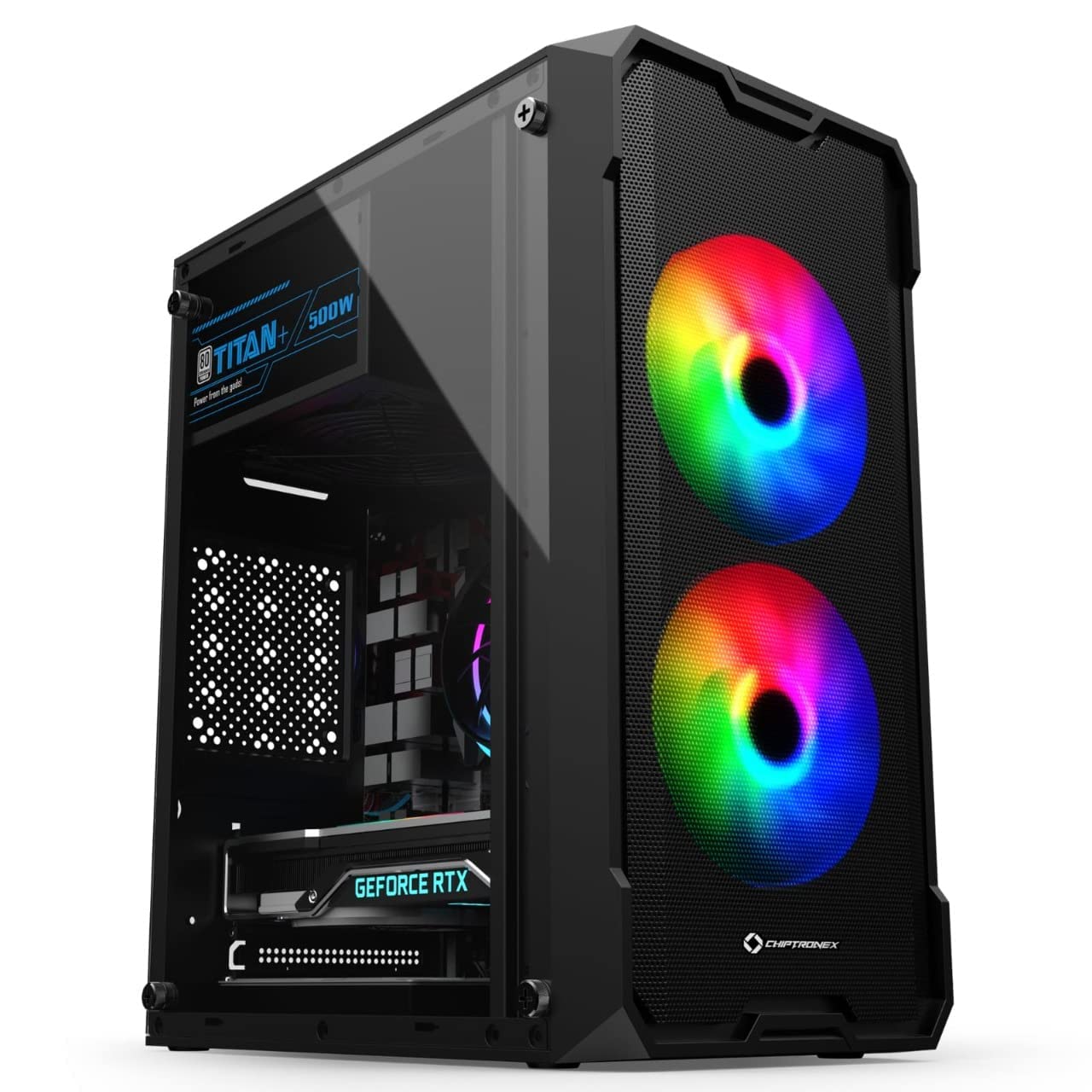 CHIST AMD Desktop PC 3000G 4CORE 4 Threats | DDR4 16GB RAM | 1TB NVME SSD| 24" IPS Brazil Monitor and Gaming Keyboard Mouse| WiFi Ready to use
