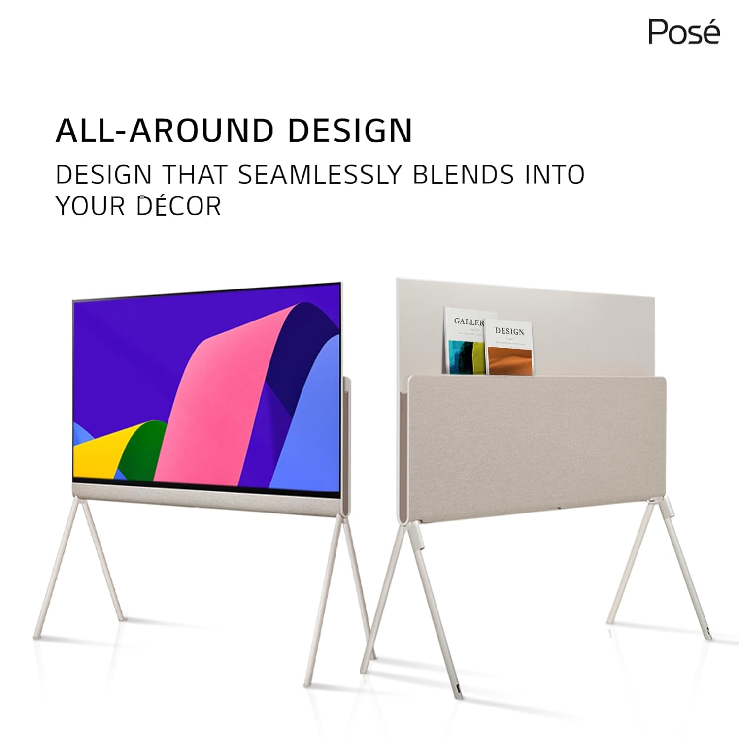 LG 139 cms (55 inches) Objet Collection LX1 Posé Series 4K Ultra HD Smart OLEDevo TV 55LX1QPSA (Beige)