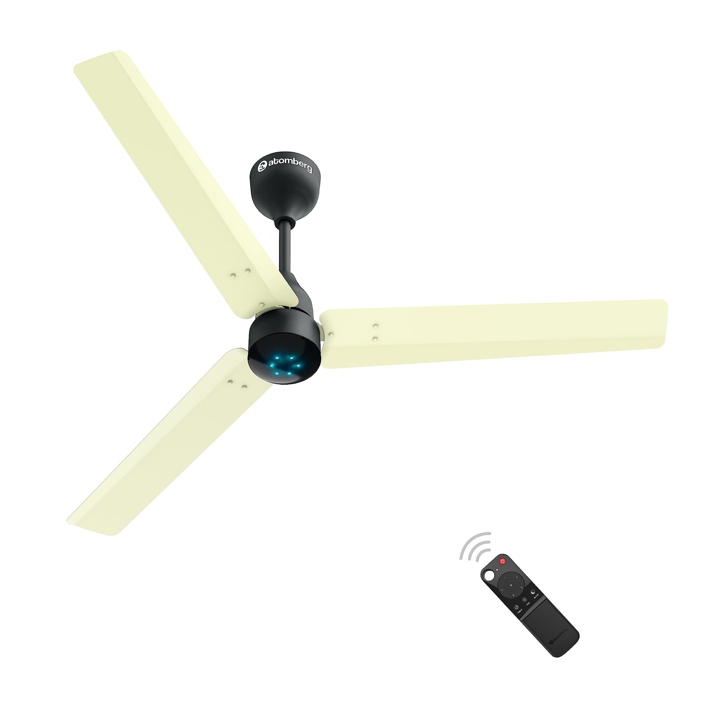 atomberg Renesa Enzel 1200mm BLDC Ceiling Fan with Remote Control | 5 star Rated Energy Efficient Fan | High Air Delivery with LED Indicators| 3 Year Warranty (Honey Maplewood)-Newly Launched in 2025