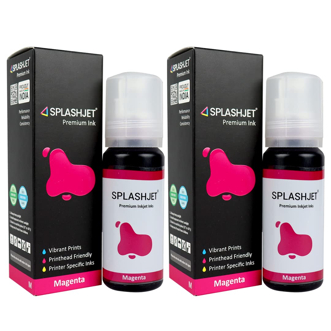 Splashjet 003 Compatible Refill Ink for Epson L3110, L3150, L3250, L3252 L3115, L3116, L3101, L3210, L3215, L3216, L3151, L3152, L3156, L5190 Printer – (70gm x 4 Color) Set Box - 501737