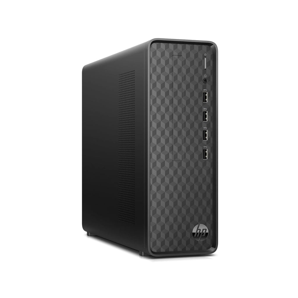HP Slim Tower 12th Gen Intel Core i3-Processor:Intel Core i3-12100 (16GB RAM/512GB SSD/Black Wired Keyboard & Mouse/Intel UHD Graphics 730/Windows 11/MS Office 21/Dark Black), S01-pF2001in