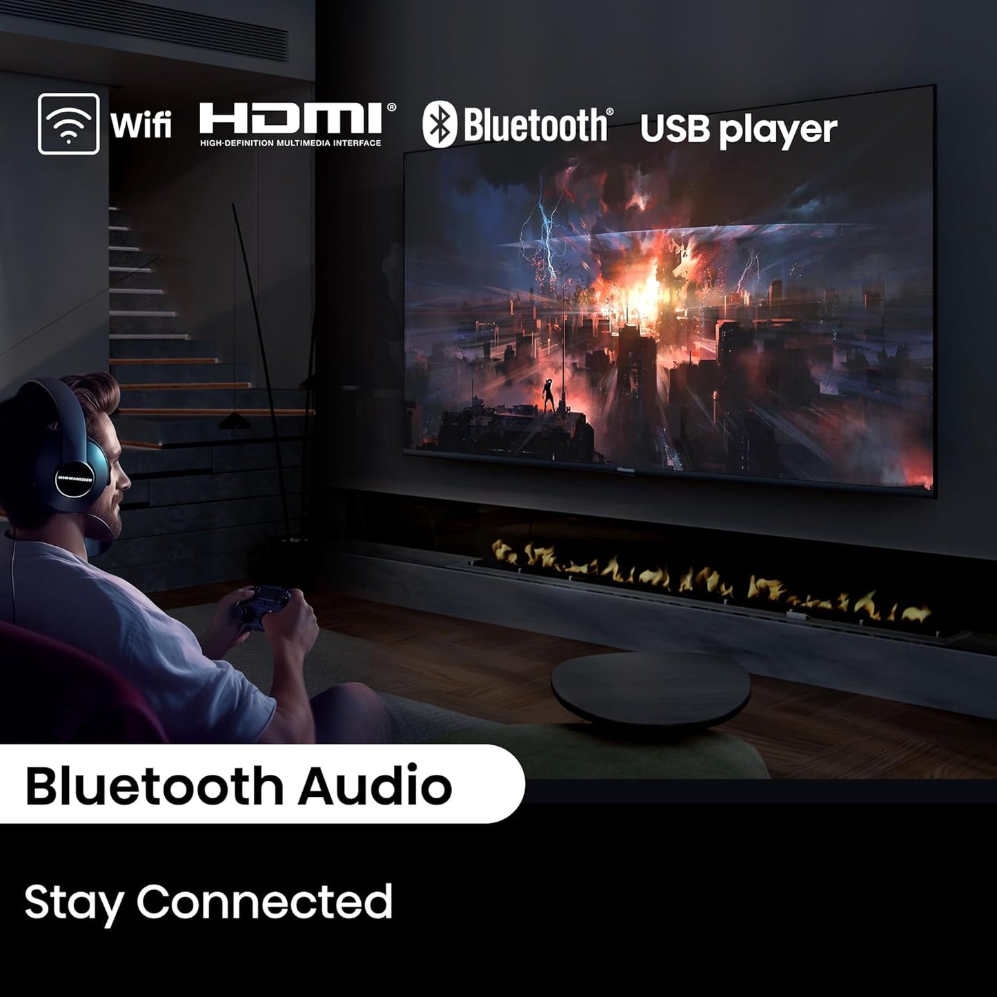 Hisense 164 cm (65 inches) E6N Series 4K Ultra HD Smart LED Google TV 65E6N (Black)