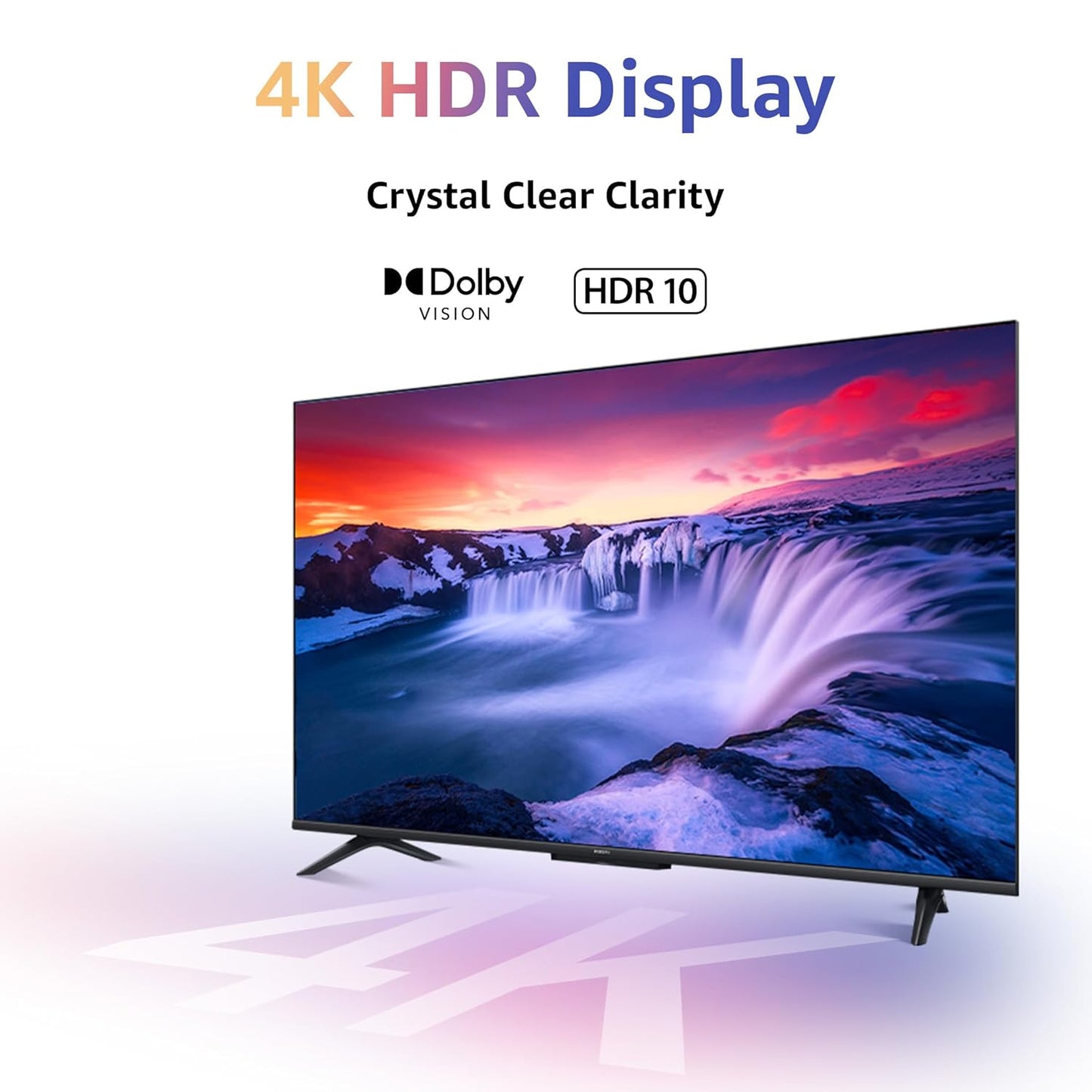 Xiaomi MI 108 cm (43 inches) A Pro 4K Dolby Vision Smart Google LED TV L43MA-AUIN (Black)