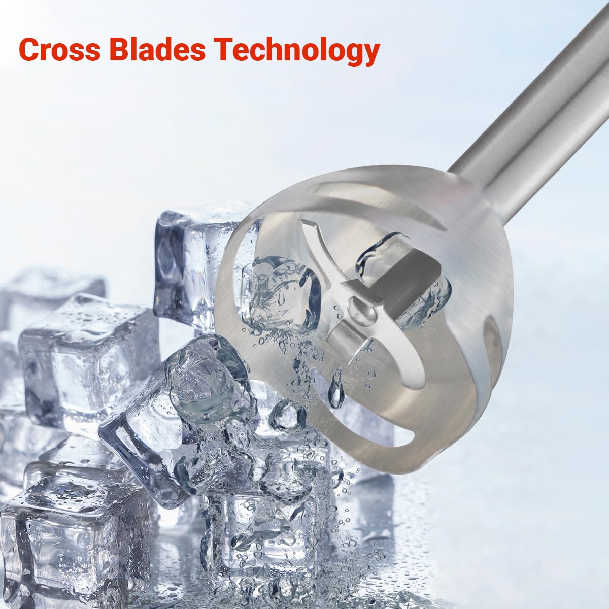 INALSA Hand Blender 1000 Watts with Chopper, Whisker| Variable Speed & Turbo Speed Function|100% Copper Motor|1Liter|Low Noise |Anti-Splash Technology|Home&kitchen|2 Year Warranty (Robot Inox 1000E)