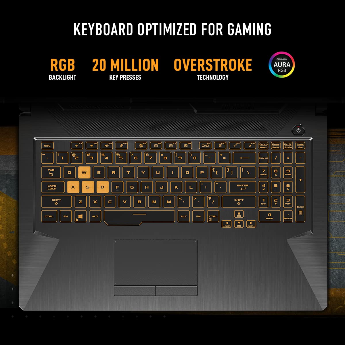 ASUS TUF Gaming A15, AMD Ryzen 7 7435HS Gaming Laptop(NVIDIA RTX 3050-4GB/60W TGP/16GB RAM/512GB SSD/FHD/15.6"/144Hz/RGB KB/48WHr/Windows 11//Graphite Black/2.30 Kg) FA506NCR-HN054W