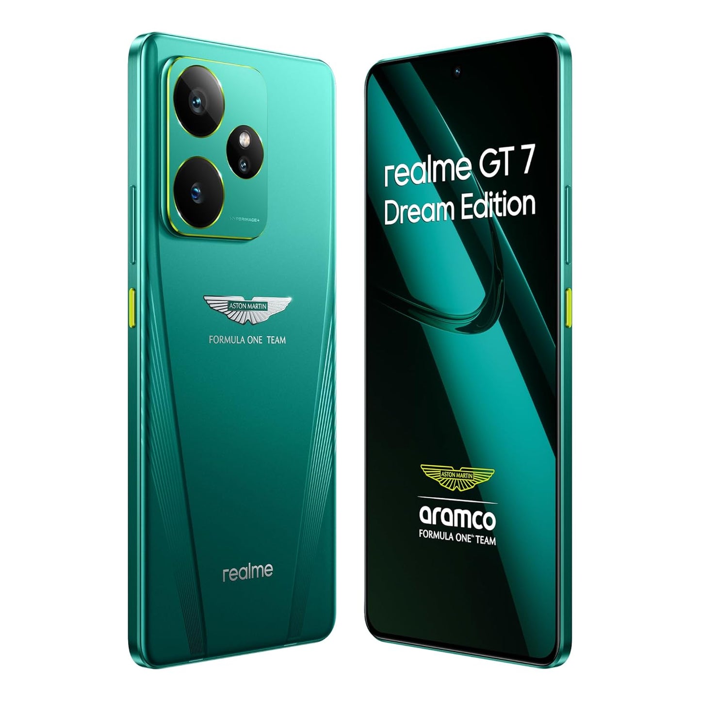 realme GT 7 Dream Edition (Aston Martin Green,16GB+512GB) | Co-Designed with Aston Martin Aramco F1 Team | India’s 1st MTK D9400e | Strongest Battery Combo 7000mAh+120W | AI 4K 120FPS Travel Camera