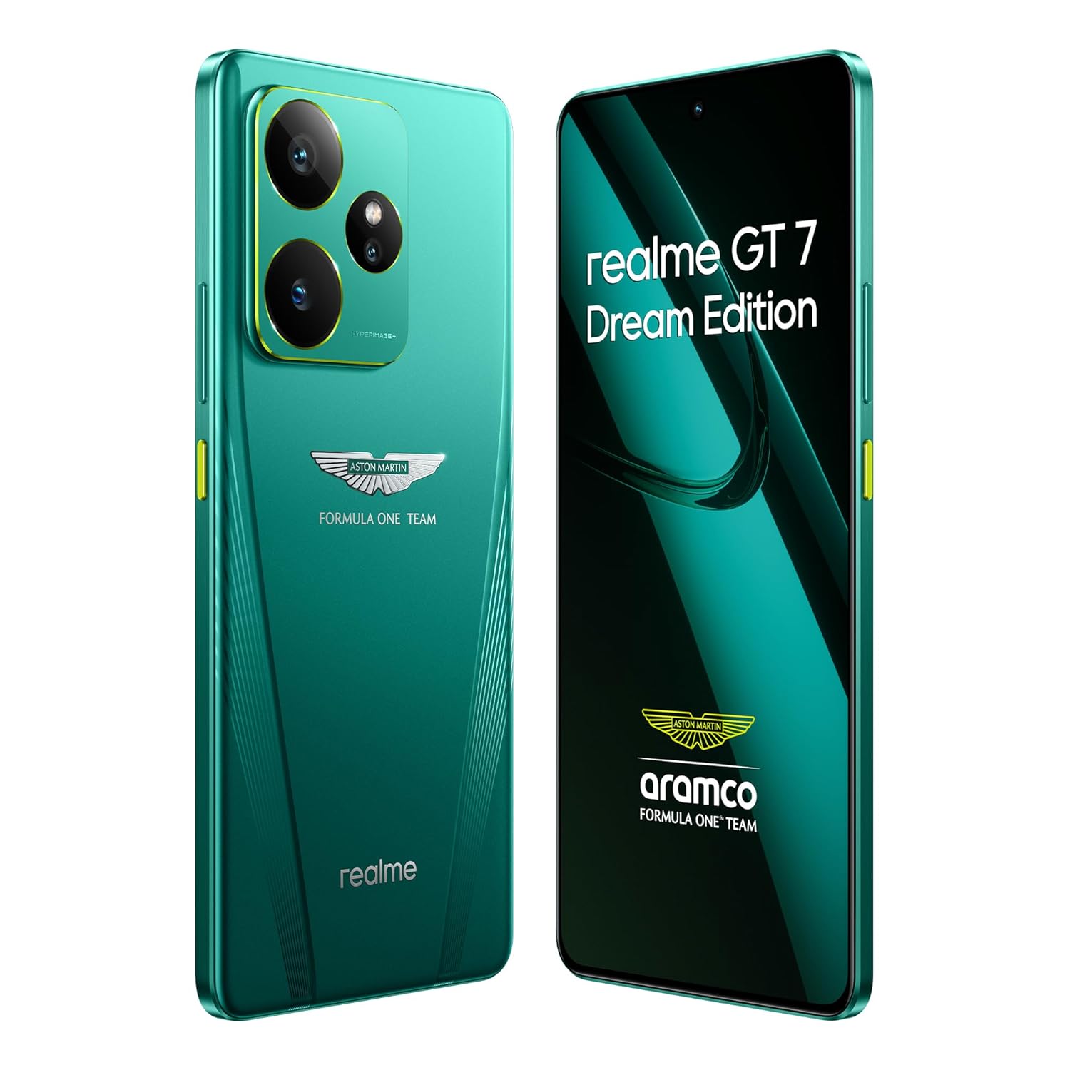 realme GT 7 Dream Edition (Aston Martin Green,16GB+512GB) | Co-Designed with Aston Martin Aramco F1 Team | India’s 1st MTK D9400e | Strongest Battery Combo 7000mAh+120W | AI 4K 120FPS Travel Camera