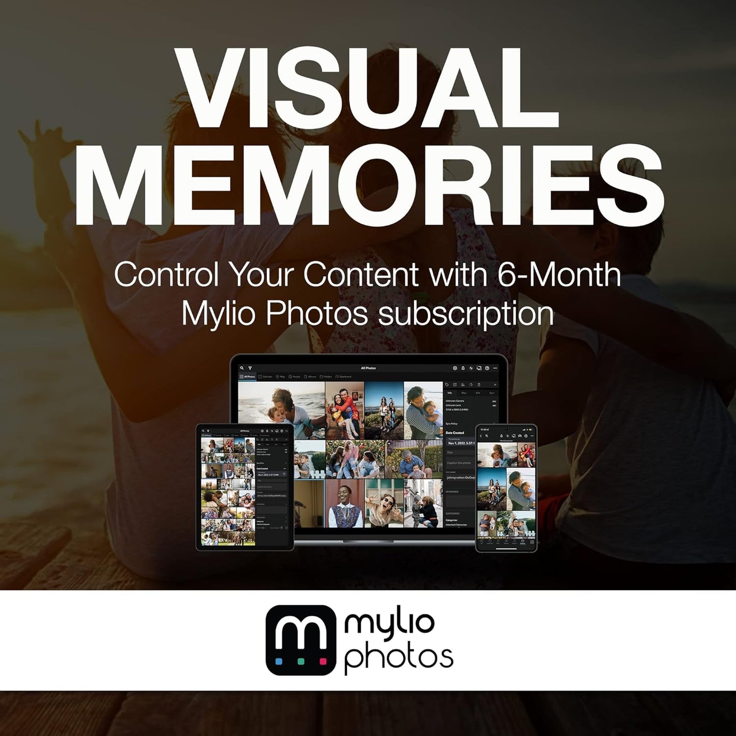 Seagate One Touch Hub 8TB Desktop External HDD USB-C & USB 3.0 Port, with 3 yr Data Recovery Services, for Computer PC Laptop Mac, 6 Month Mylio Create and Dropbox Plan (STLC8000400), Black