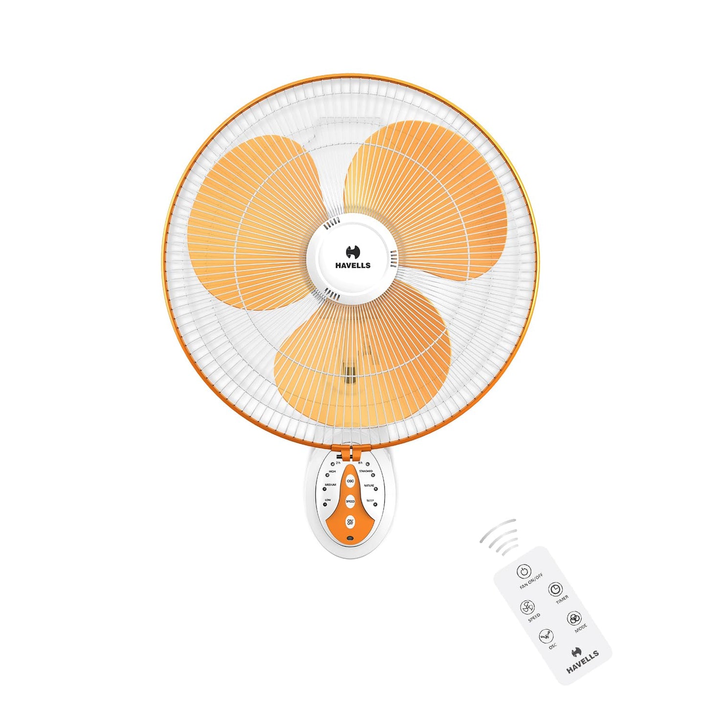 Havells Swing 300mm Wall Mounted Fan | High-Performance, Wall Fan for Kitchen & Home, Smooth Oscillation, 100% Copper Motor | 3-Speed Control, 2-Year Warranty | (Pack of 1, Off White)