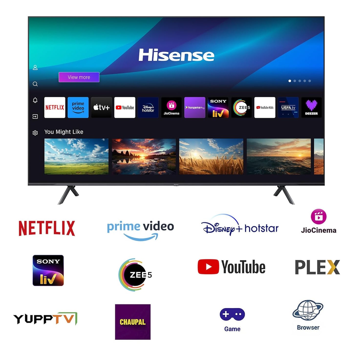 Hisense 215 cm (85 inches) Q7N Series 4K Ultra HD Smart QLED TV 85Q7N (Dark Grey)