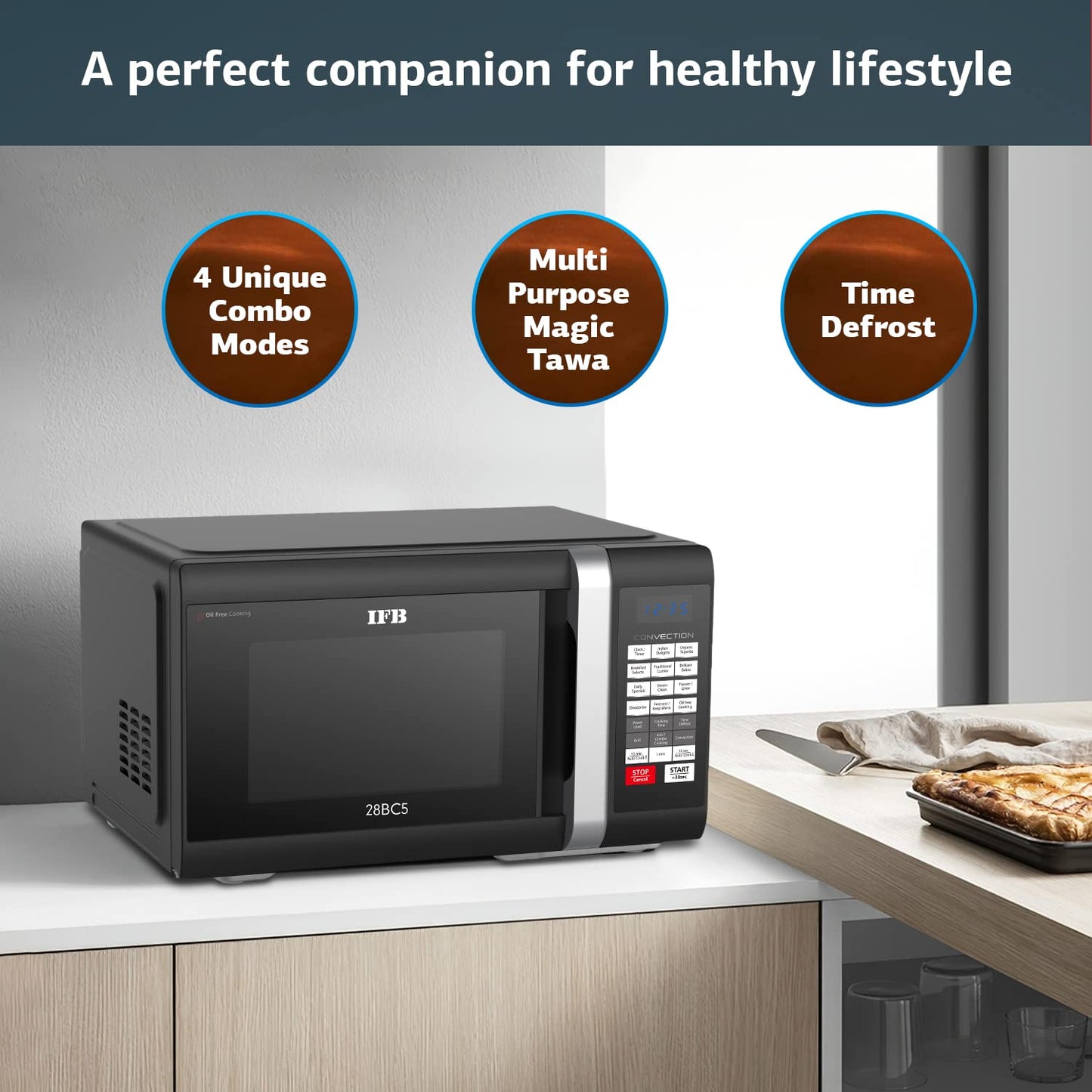 IFB 28 L Convection Microwave Oven (28BC5, Black)