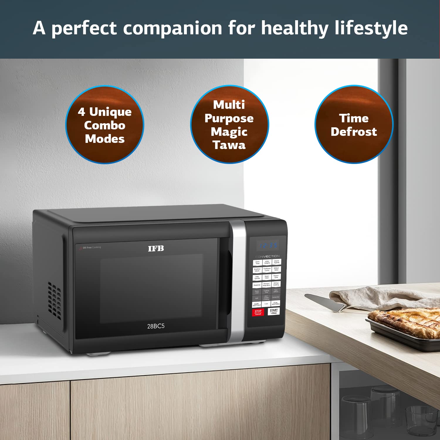 IFB 28 L Convection Microwave Oven (28BC5, Black)