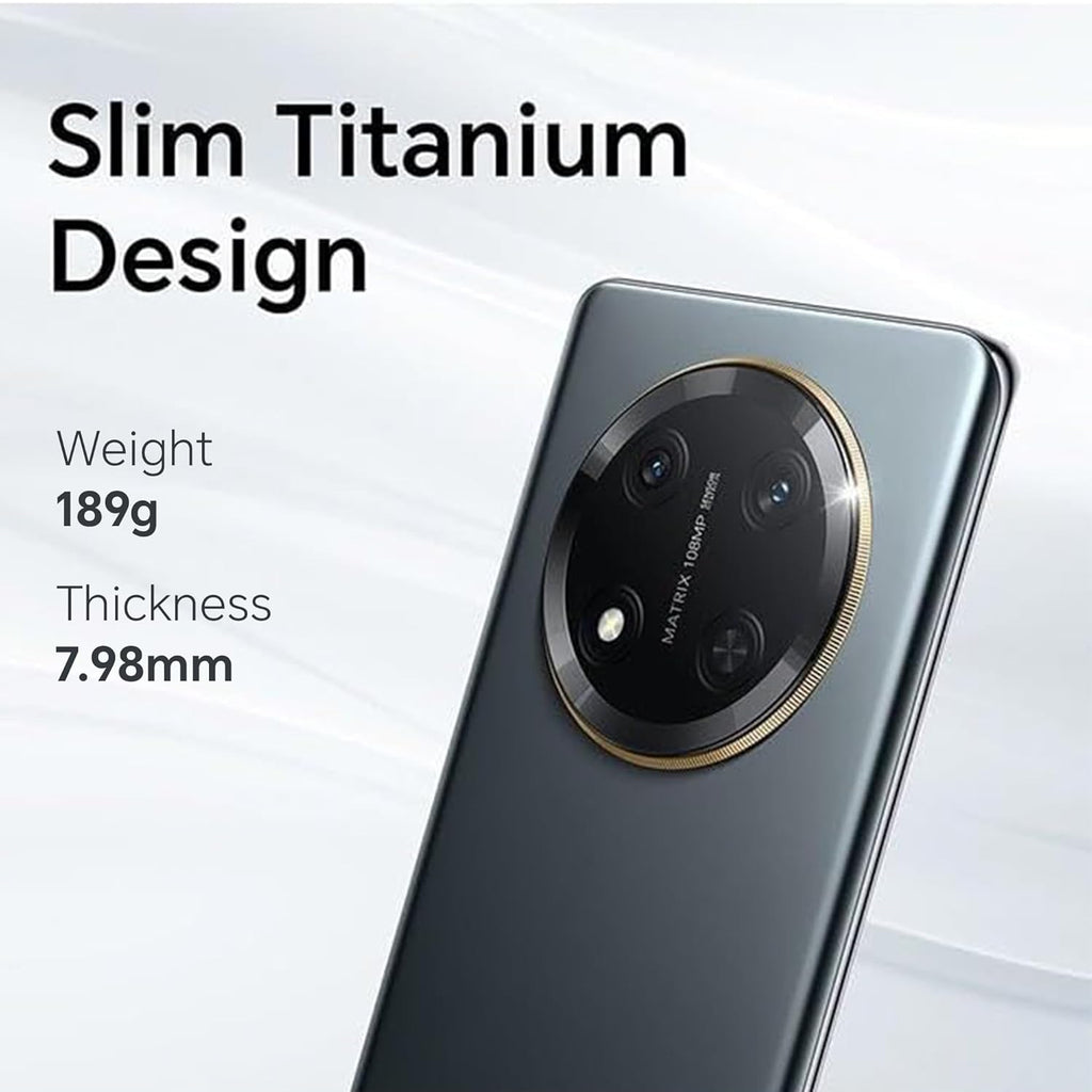 HONOR X9c 5G Dual SIM (8GB RAM, 256GB Storage) | Ultra Durable | 108MP AI OIS Camera | 6600mAh Battery | 3840Hz Risk-Free Dimming Display | with Charger (Titanium Black)