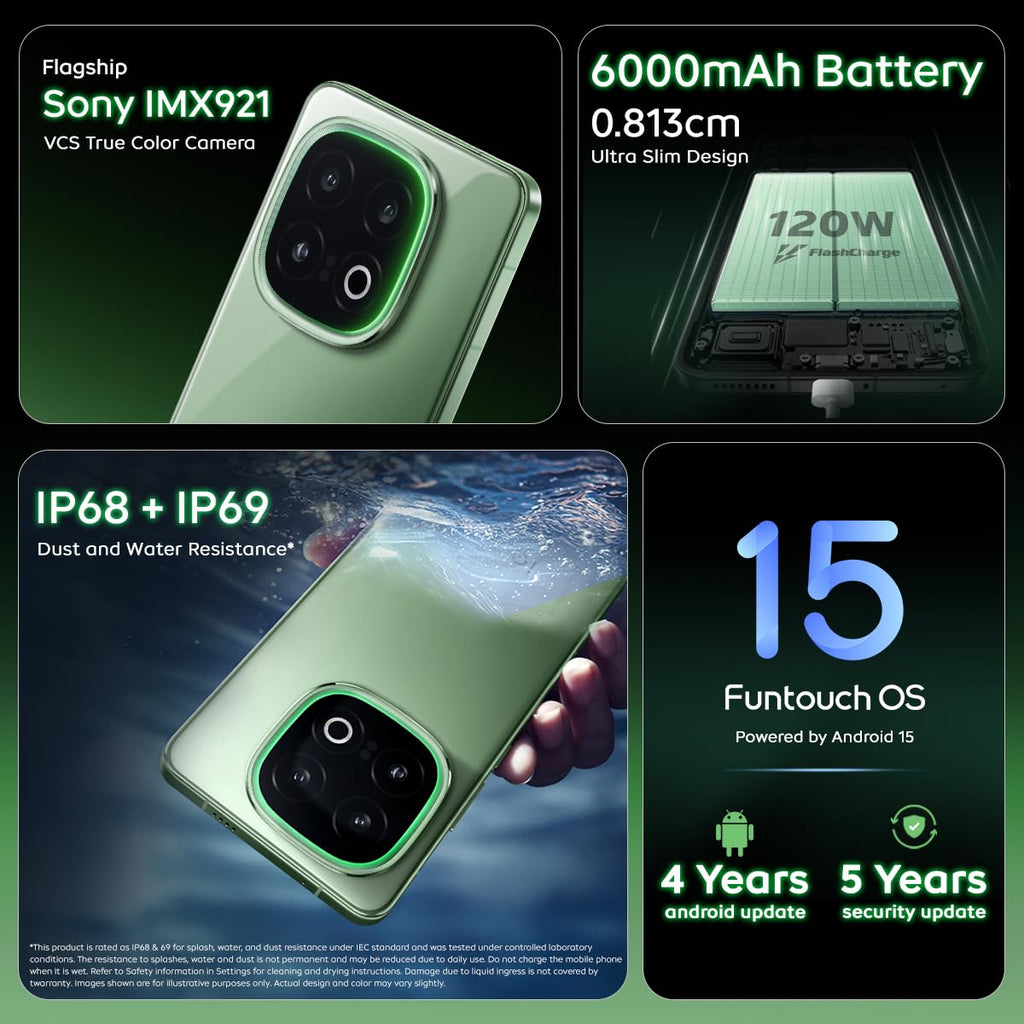 iQOO 13 5G (Ace Green, 16GB RAM, 512GB Storage) | Snapdragon 8 Elite Mobile Platform | World's First Q10 2K 144Hz Ultra EyeCare Display | Supercomputing chip Q2