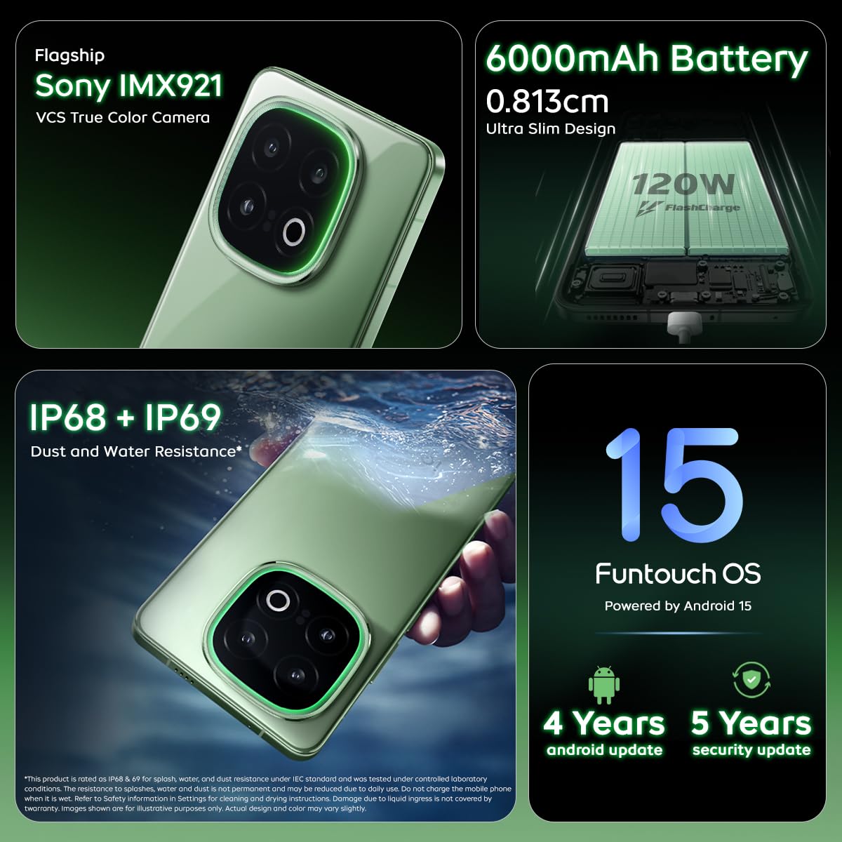 iQOO 13 5G (Ace Green, 16GB RAM, 512GB Storage) | Snapdragon 8 Elite Mobile Platform | World's First Q10 2K 144Hz Ultra EyeCare Display | Supercomputing chip Q2