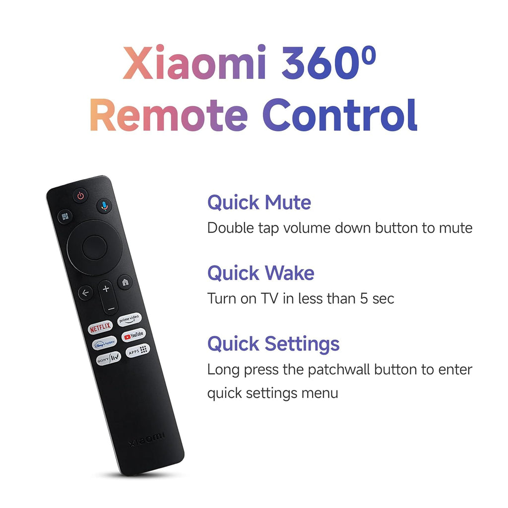 Xiaomi MI 108 cm (43 inches) A Pro 4K Dolby Vision Smart Google LED TV L43MA-AUIN (Black)