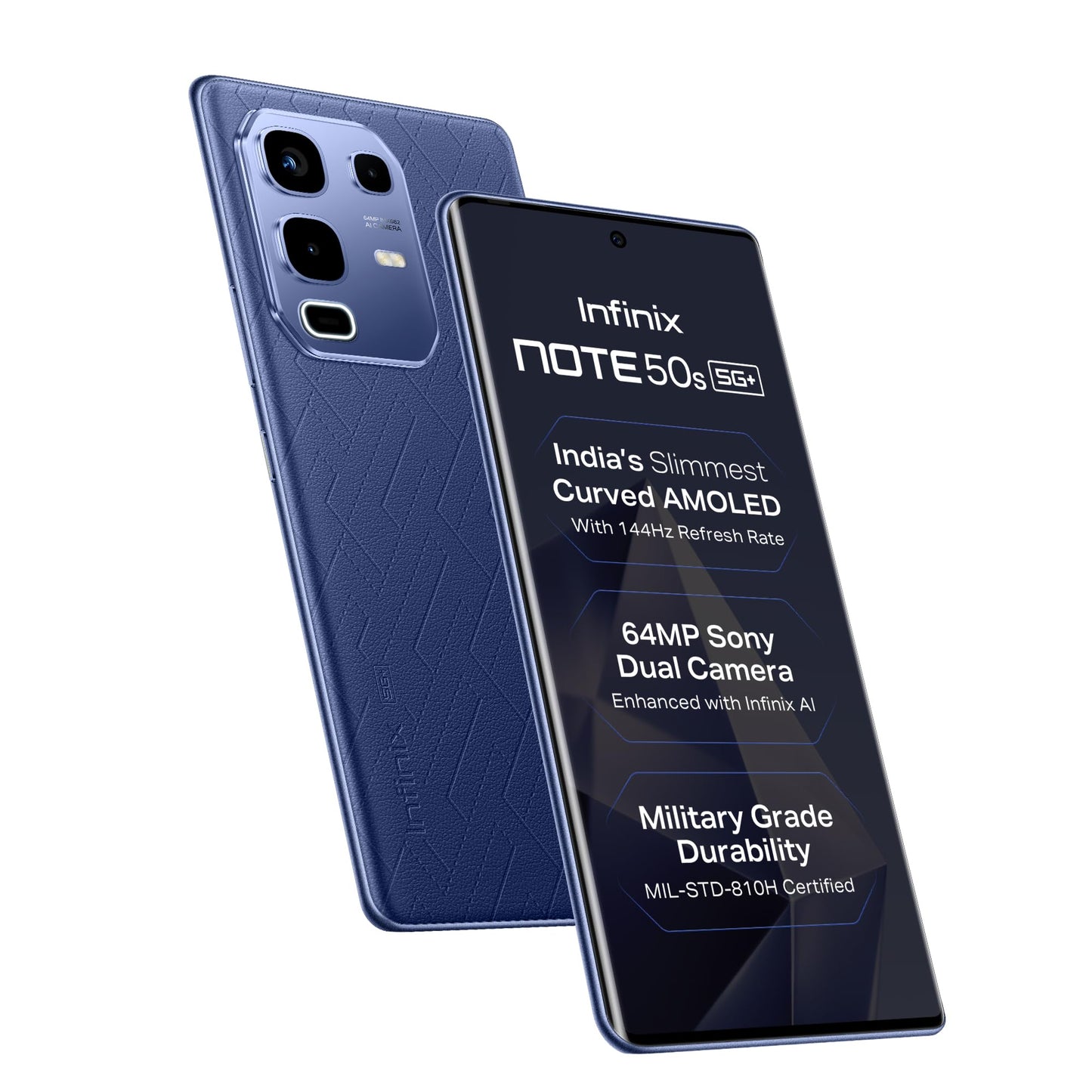 Infinix Note 50s 5G+ (Titanium Grey, 6GB RAM, 128GB Storage) | MediaTek D7300 Ultimate | 5500mAH Battery, Dual Speakers by JBL, 144Hz AMOLED Display