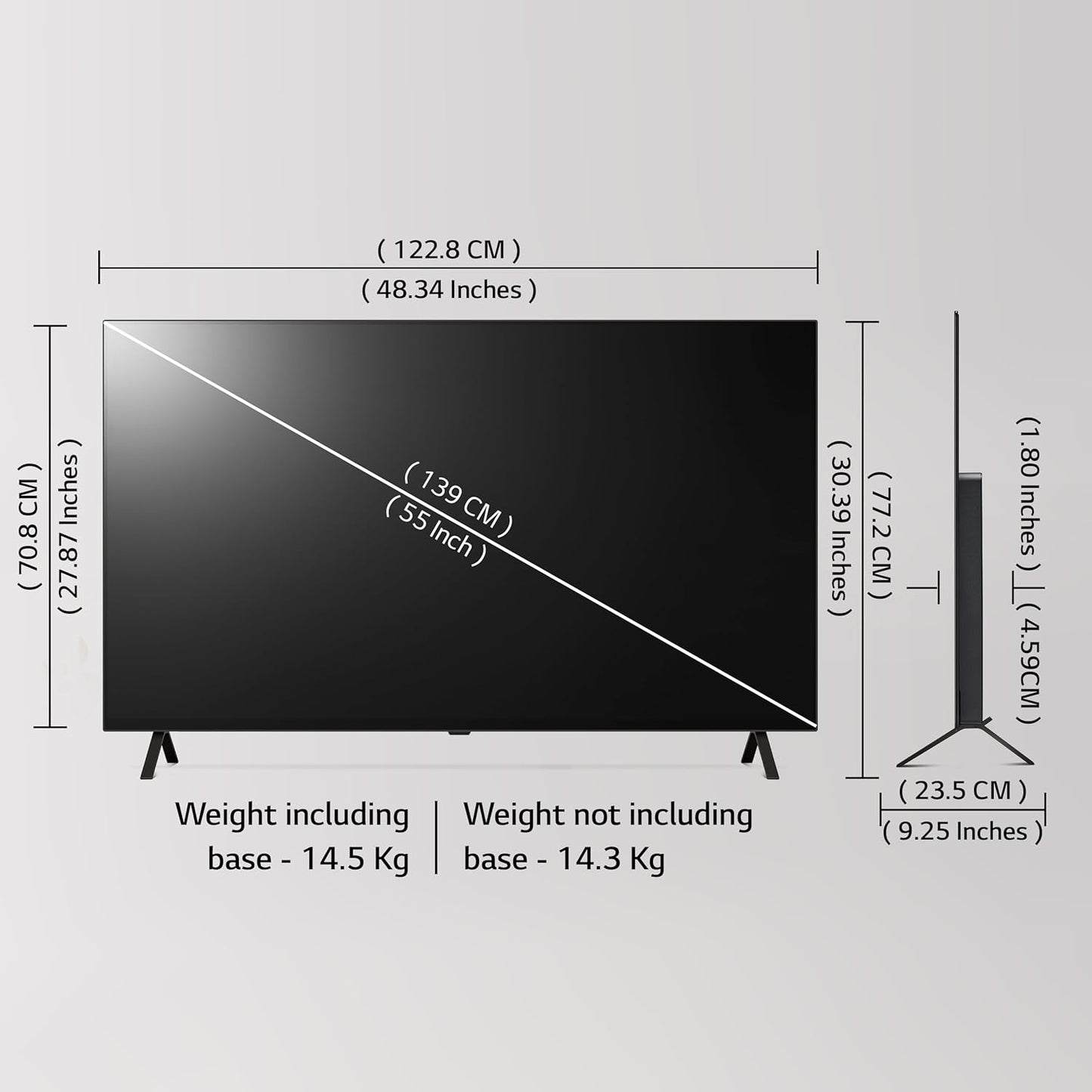 LG 139 cm (55 inches) OLED B4 Series 4K Ultra HD Smart OLED TV OLED55B46LA