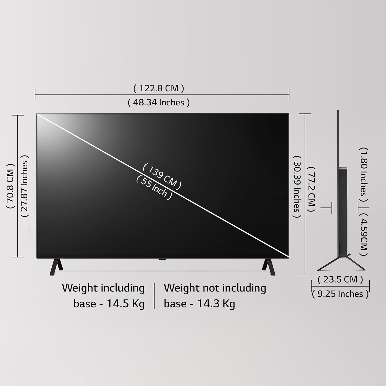 LG 139 cm (55 inches) OLED B4 Series 4K Ultra HD Smart OLED TV OLED55B46LA