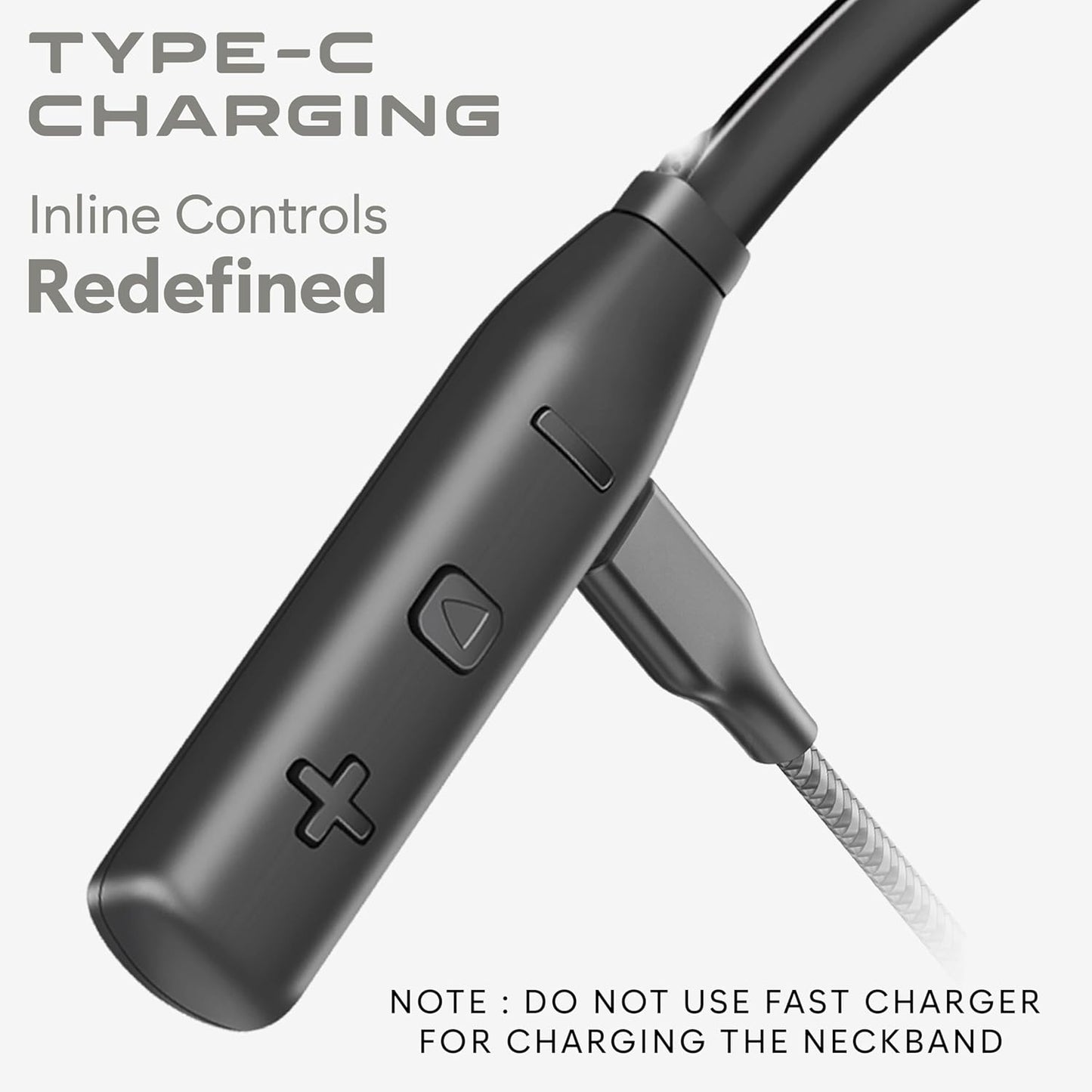 SIGNATIZE Neckband Bluetooth Headphones with 55 Hours Playtime with 10mm Drivers, Rich Music Experience, BT 5.3v, Type C Fast Charging, Neckband Earphones & IPX4 Water Resistant (Purple)