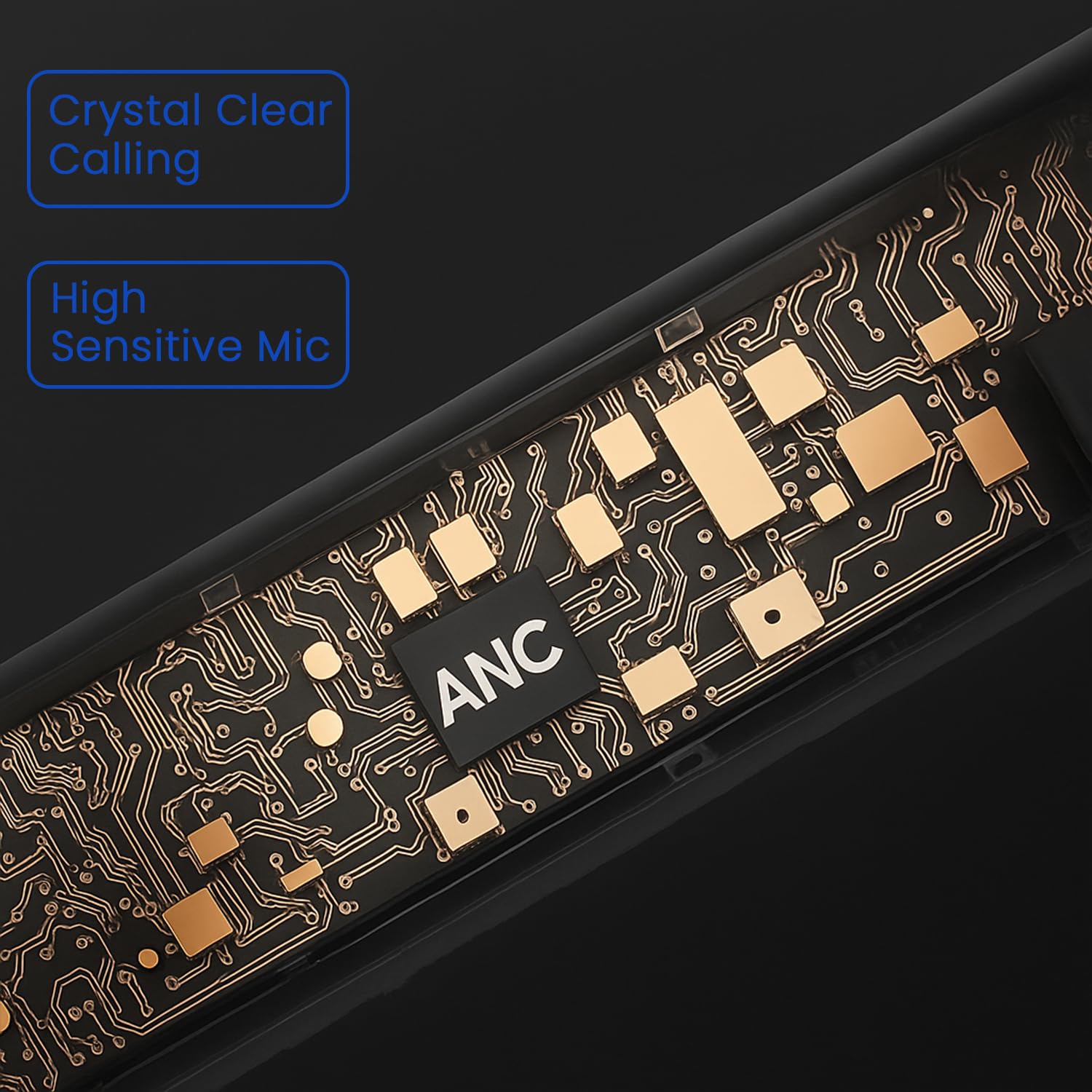 InEar MJ-Beat Bluetooth Wireless Neckband Earphones with Mic – Active Noise Cancellation, 24-Hour Music Playback, Type-C Fast Charging, Magnetic Earbuds, Lightweight Design, HD Sound | Blue