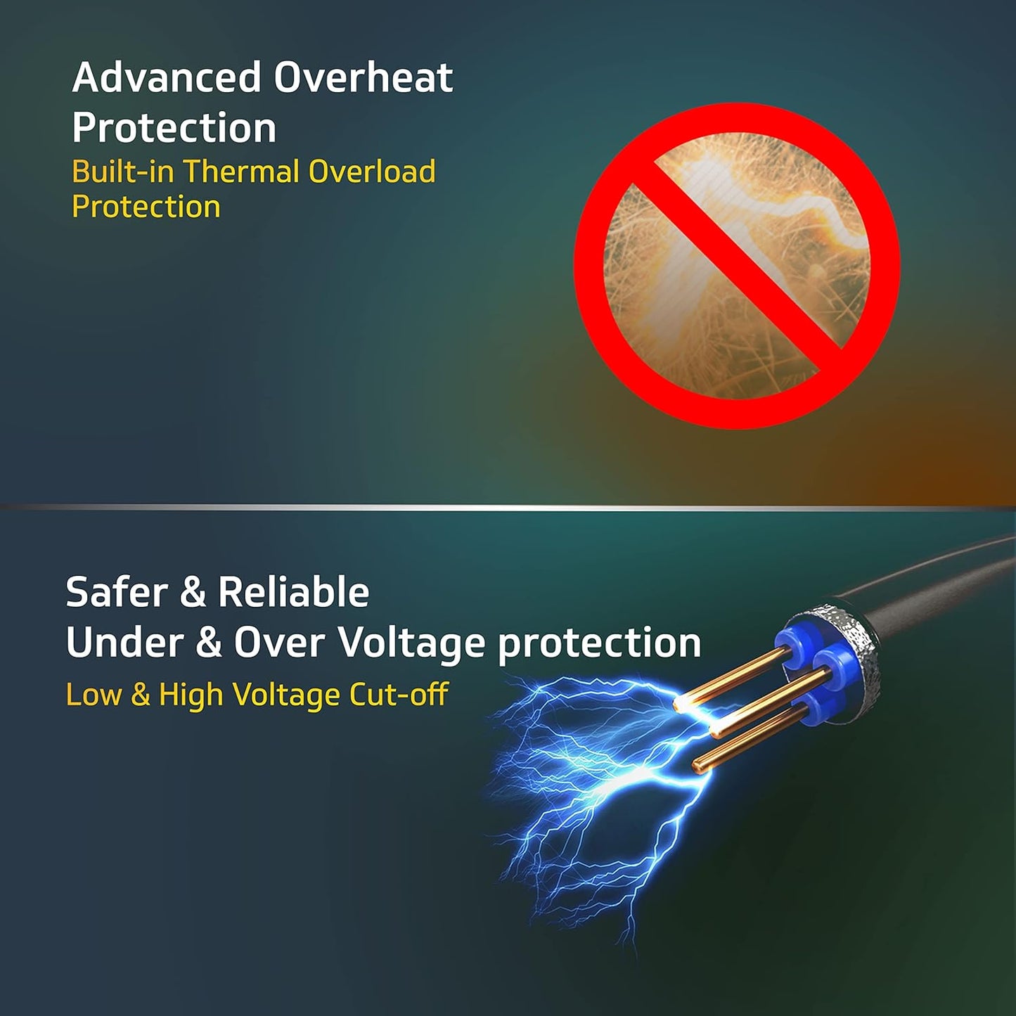 V-Guard VGSD 100 Supreme Refrigerator Stabilizer (For Single or Double Door Refrigerator between 300 to 600 Litre/One Deep Freezer) (Grey)