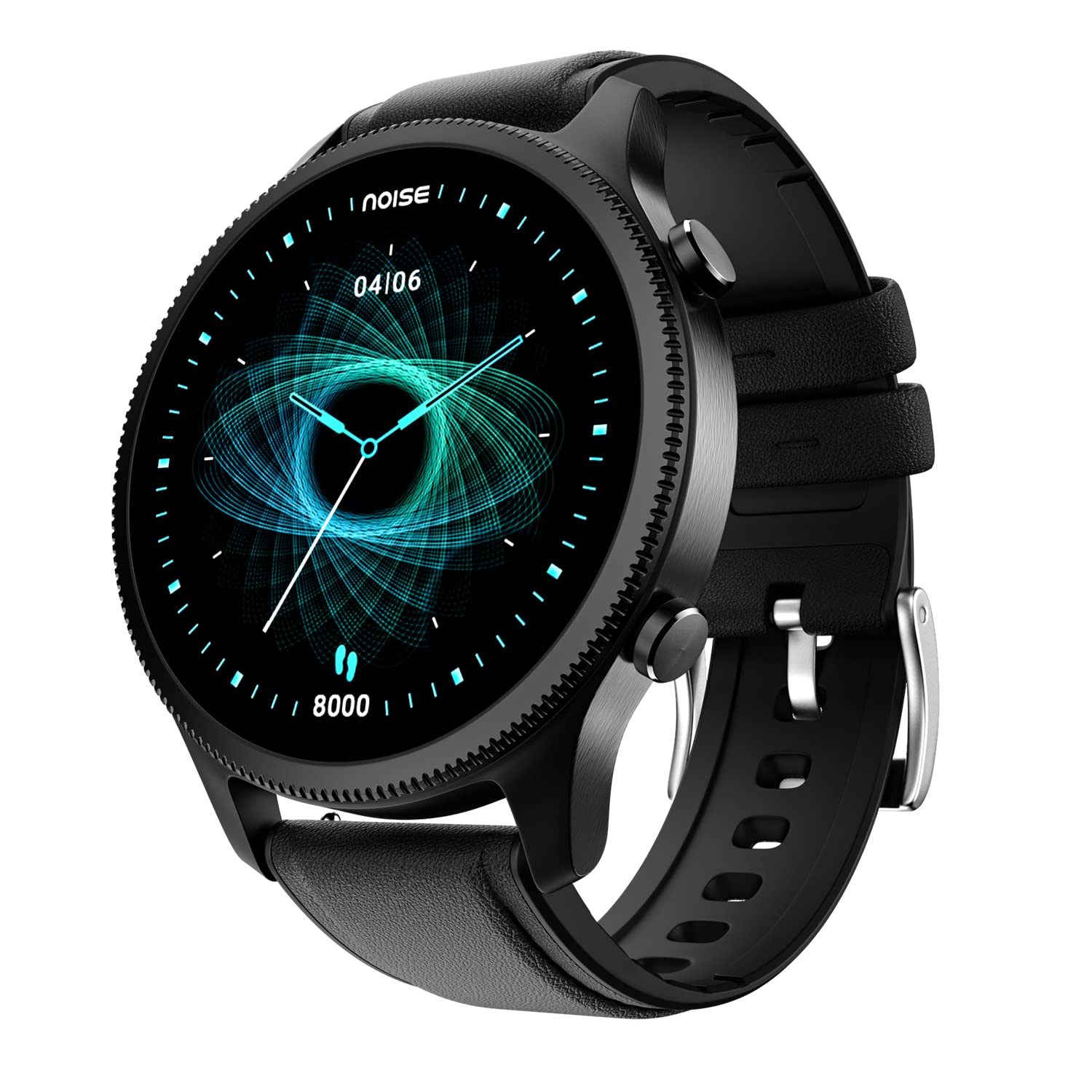NoiseFit Halo 1.43" AMOLED Display, Bluetooth Calling Round Dial Smart Watch, Premium Metallic Build, Always on Display, Smart Gesture Control, 100 Sports Modes (Vintage Brown)