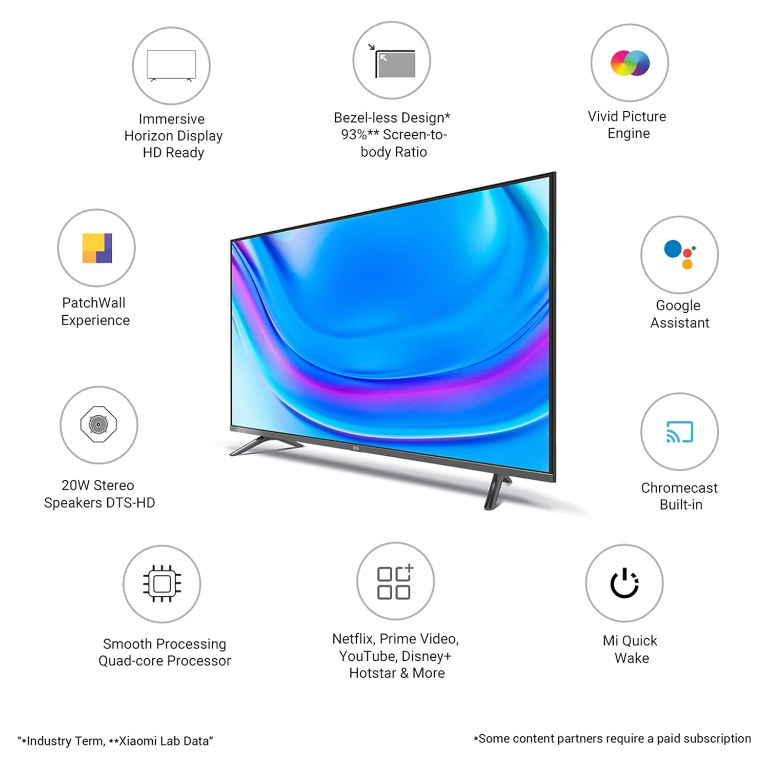 MI 80 cm (32 inches) Horizon Edition HD Ready Android Smart LED TV 4A | L32M6-EI (Grey)