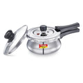 Prestige 3L Svachh Deluxe Alpha stainless steel Pressure Cooker|Outer lid|3-4 personsl|Deep lid for spillage control|Gas & induction compatible|Controlled GasketRelease System|Silver|10 years warranty