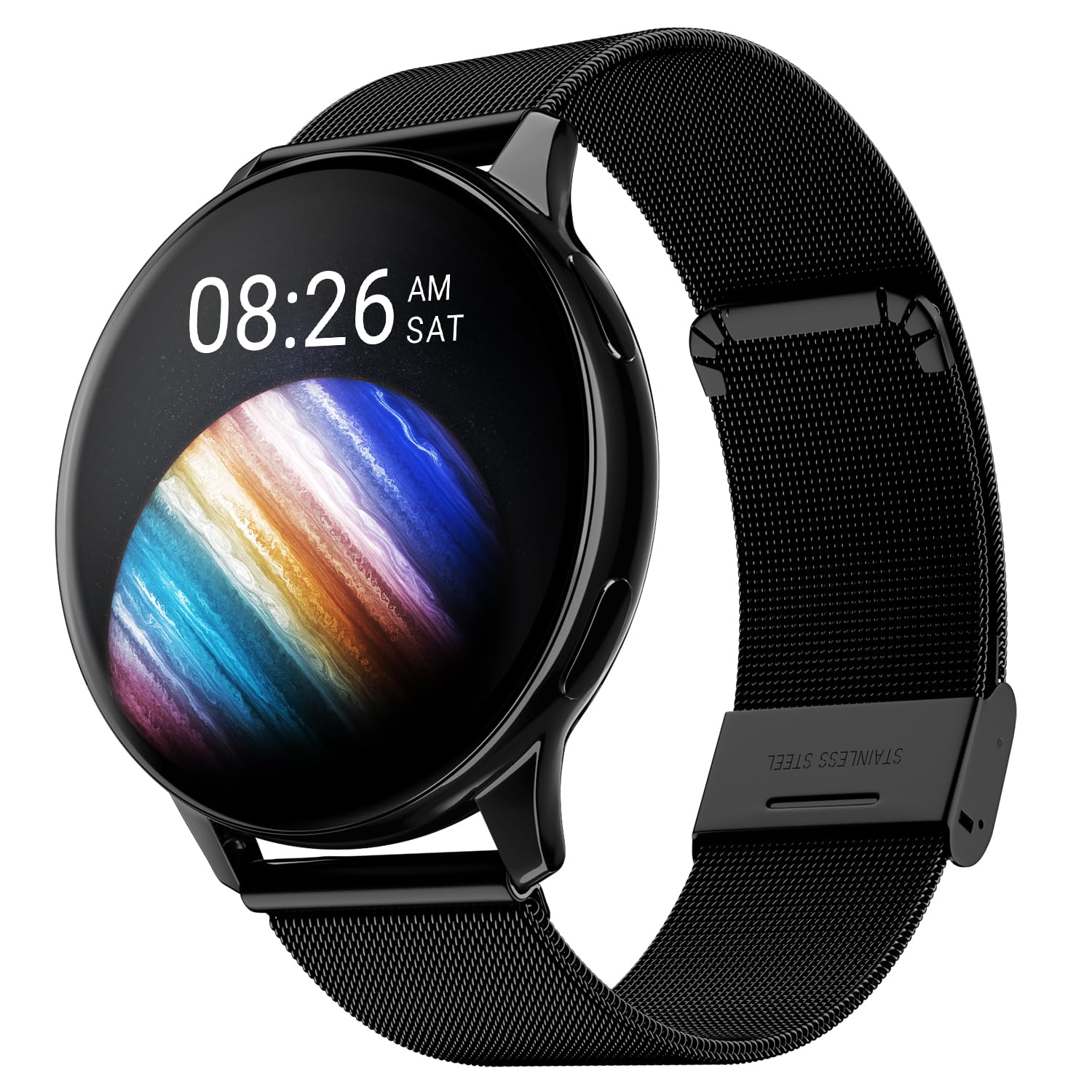 Noise Vortex Plus 1.46 AMOLED Display, AoD, BT Calling, Sleek Metal Finish, 7 Days Battery Life, All New OS with 100+ Watch Faces & Health Suite (Black)