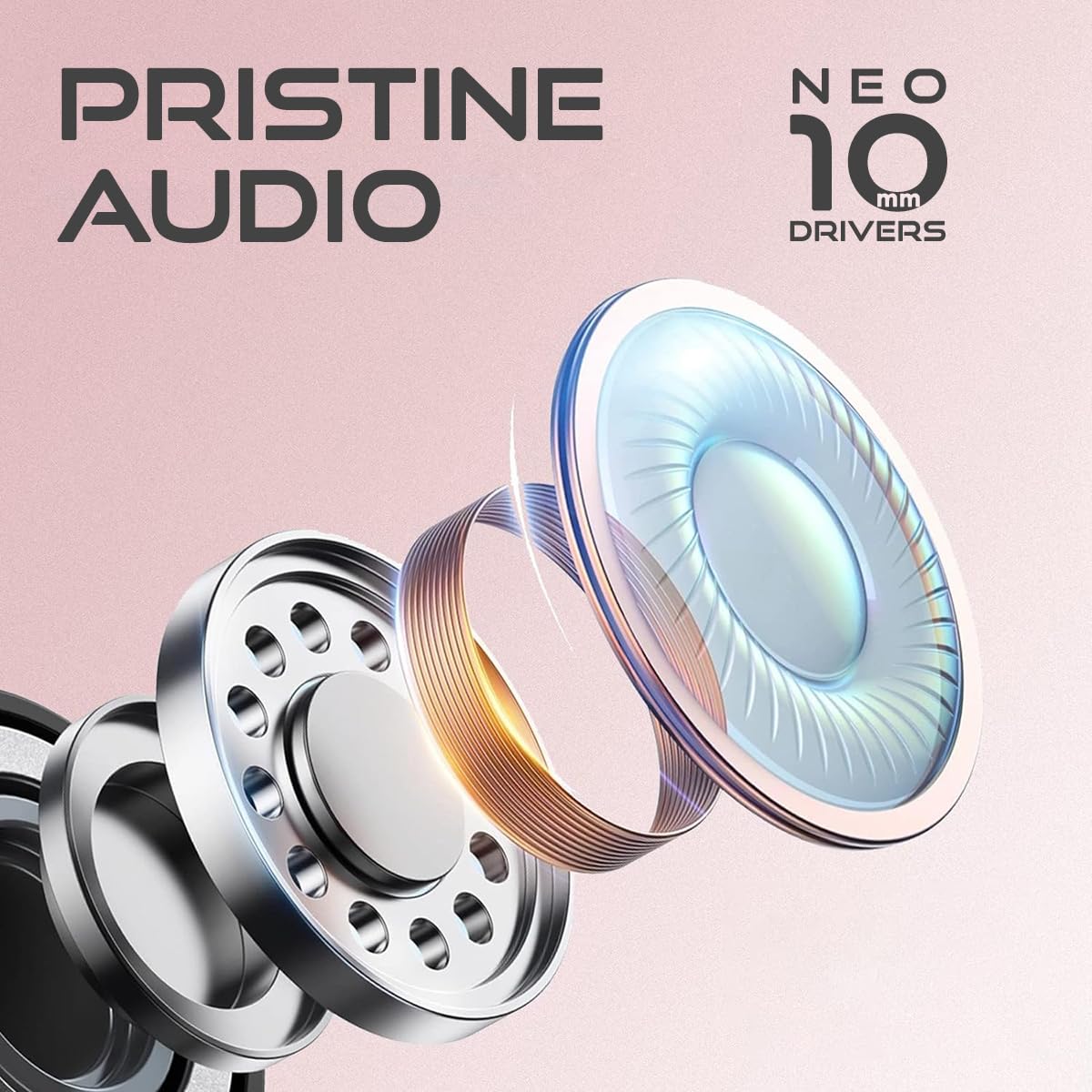 pTron Boom Play in Ear Type C Wired Headphones with Mic, 10Mm Drivers for Immersive Audio, 1.2M Fish Scale Style Tangle-Free Cable, in-Line Controls, Metal Buds, Snug-Fit & Wide Compatibility (Black)