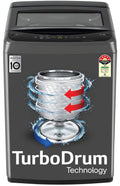 LG 7 Kg 5 Star Smart Inverter Technology Fully Automatic Top Load Washing Machine (T70VBMB1Z, Auto Prewash, Turbodrum, Stainless Steel drum, LED Display, Smart Diagnosis Middle Black)
