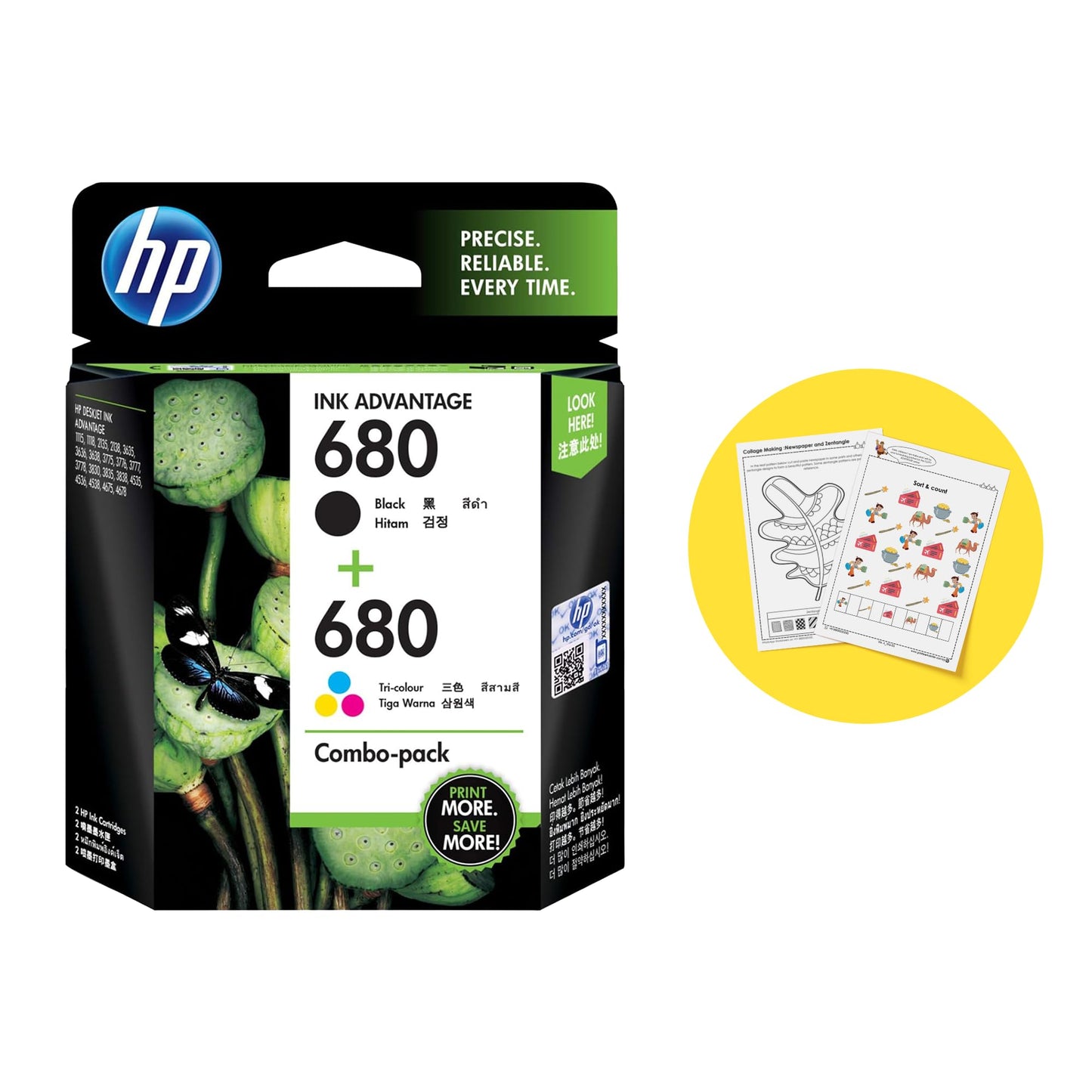HP 680 Original Ink Advantage Cartridge (Black)
