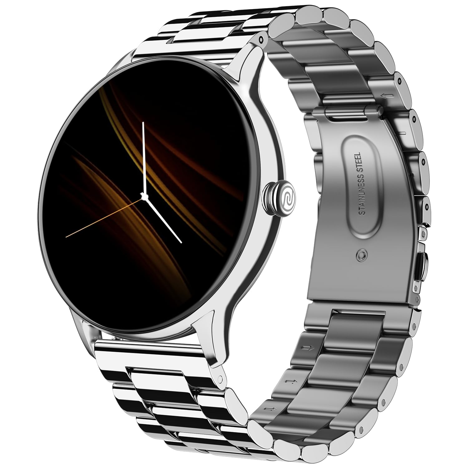 Noise Twist Go Round dial Smartwatch with BT Calling, 1.39" Display, Metal Build, 100+ Watch Faces, IP68, Sleep Tracking, 100+ Sports Modes, 24/7 Heart Rate Monitoring (Gold Link)