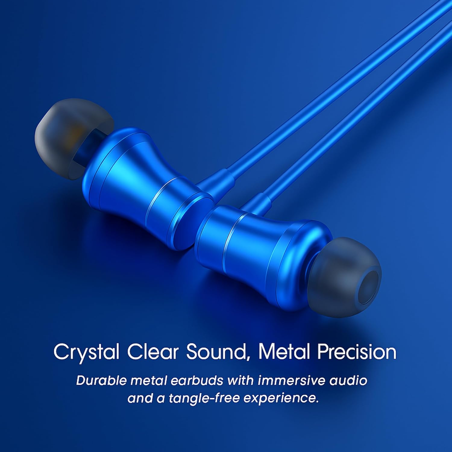 GEARZTOUCH OASI'S inEar TypeC Earphone, in-Line Volume Controller & Powerful HD Mic, Clear Sound, Noise Isolation Compatible with Oneplus, Samsung, Oppo, Vivo, Redmi Having only TypeC Port (Blue)