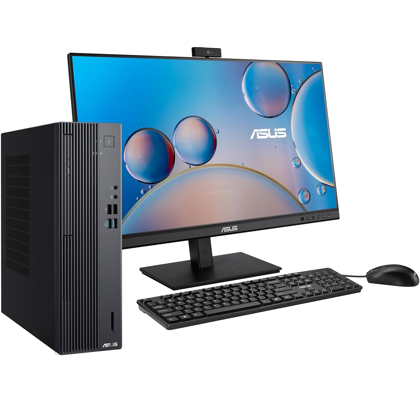 ASUS S500SE, Intel Core i5-14400 Processor 2.5GHz (20M Cache, up to 4.7GHz, 10 cores), Tower PC (8GB RAM/512GB SSD/Windows 11/Office Home/with Wired Keyboard & Mouse/Gray/5 Kg), S500SER-514400009WS