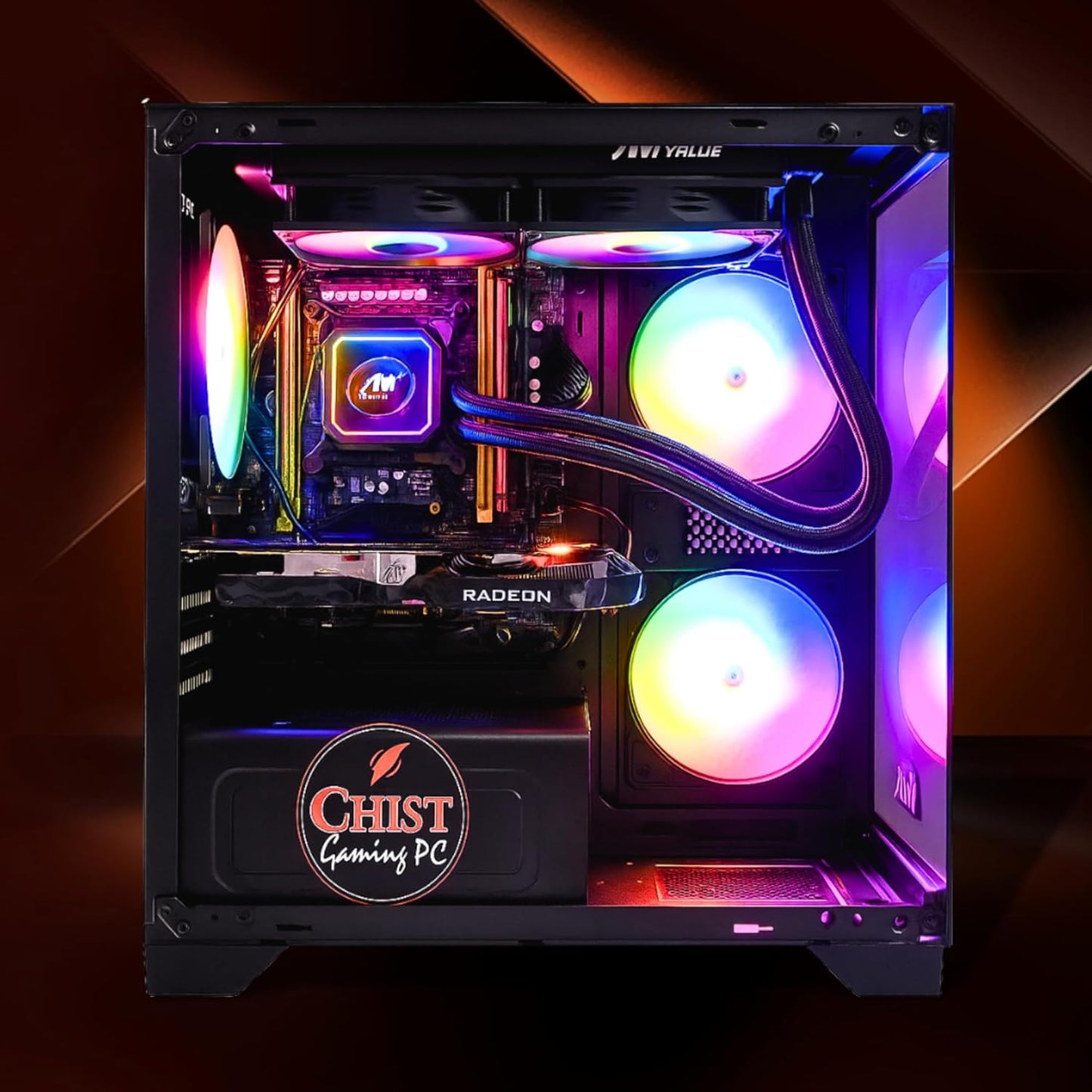 CHISTPOWERPC AMD Ryzen 5 3400G 4-Core 8 Thread|16GB DDR4 Ram |1TB NVME SSD | Wi-Fi Bluetooth | Radeon Vega 11 Graphics | Windows 11 Pro