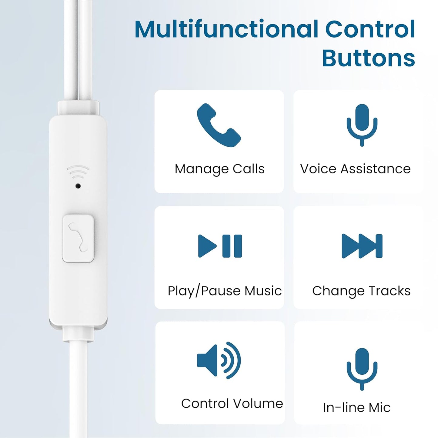 Ambrane Type-C Wired in Ear Earphones, 10Mm Bass Drivers, Inline Controls for Type C Smartphones, iPhone 15 & Laptop, 1.2M Braided Anti Tangle Wire with Mic for Clear Calling (Stringz 03, Green)